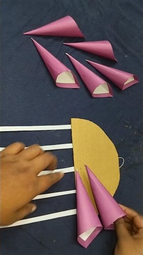 beautiful paper wall hanging #wallhanging #wallmate #roomdecor #shorts #subscribe