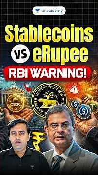 Stablecoins vs eRupee EXPLAINED! RBI Warning Decoded | UPSC Prelims 2026 Economy