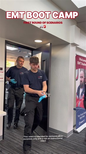 🚑 First round of scenarios for this group! EMT Bootcamp students put their training to the test — staying calm, thinking fast, and saving lives. 💪 #unitekemt #EMTBootcamp #FirstScenario #FutureHeroes