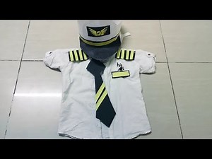 Pilot costume for kids making at home