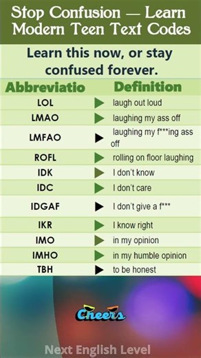 Stop Confusion — Learn Modern Teen Text Codes You See Everywhere! P1