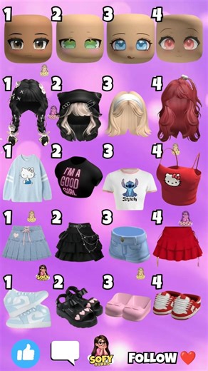 CUTE E LINDOS 🥰 LOOKS ROBLOX 💕 ESCOLHA SEUS OUTFITS #roblox #robloxshorts #robloxedit #cute