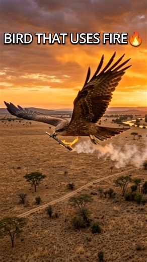 This Bird Uses Fire To Hunt 😳🔥