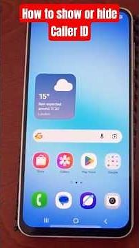 Samsung Galaxy A17 5G How to Show or Hide your Caller ID| Make your Number Private