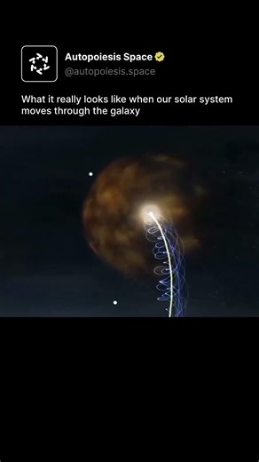 What it really looks like when our solar systems moves through the galaxy