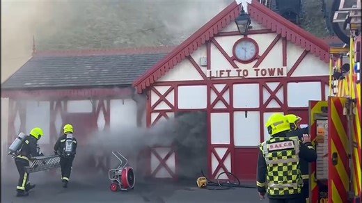 3.6K views · 45 reactions | A major fire broke out at Britain’s oldest cliff lift on January 15. Firefighters scrambled to Saltburn Cliff Tramway at around 10.30am after staff opened up and saw smoke billowing from the 140-year-old building. Fortunately no one was hurt in the blaze and the two trams were half-way up the cliff so escaped any damage. | Yorkshire Post | Facebook