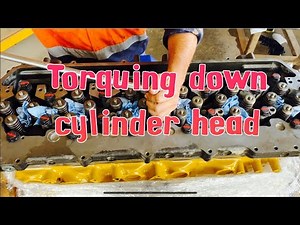 C11 Installing Cylinder Head and torque down procedure