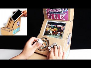 How to make an arcade game machine using Pad (Made of cardboard)