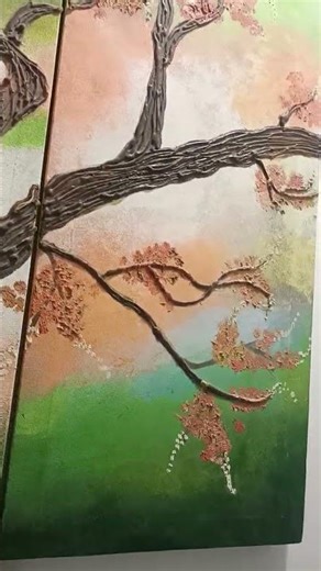 Oil painting with texture work 🖌️🎨