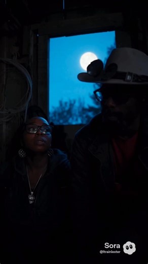 We walking in the woods dust dark and see about 10 red eyes wolves | Mark Lester