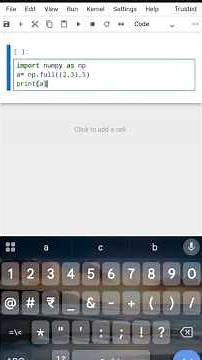 NumPy full() Explained Simply | Python for Beginners | Fill Array with Any Value #pythonlibrary