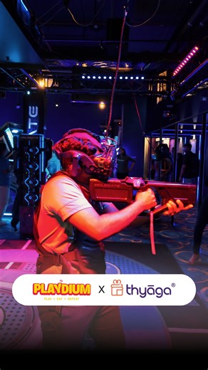 Play mode = ON 😃 We’re excited to welcome Playdium onboard as our newest merchant! Games, food, laughs and way too much fun all in one place. You can now redeem your Thyaga vouchers at Playdium and turn a normal day into a full on play day. 💥❤ #playdium #funzone #gifting | Thyāga