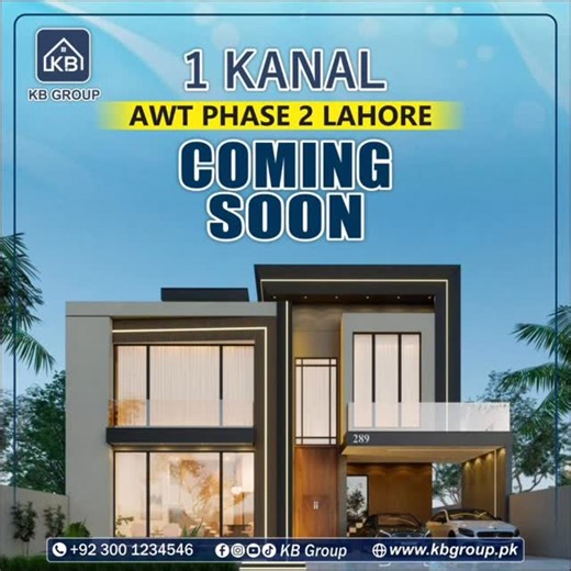 KB Group on Instagram: "Upcoming Beautiful modern house in AWT phase 2🎉😍 𝐅𝐨𝐫 𝐦𝐨𝐫𝐞 𝐝𝐞𝐭𝐚𝐢𝐥𝐬👇 𝐖𝐡𝐚𝐭𝐬𝐚𝐩𝐩 +923001234546 𝐏𝐑𝐎𝐕𝐈𝐃𝐈𝐍𝐆 𝐒𝐄𝐑𝐕𝐈𝐂𝐄𝐒 𝐀𝐋𝐋 𝐎𝐕𝐄𝐑 𝐏𝐀𝐊𝐈𝐒𝐓𝐀𝐍! Architecture | Construction | Interior Design | Renovation | Construction & Project Management Consultants #kbgroup #1kanal #AWT"
