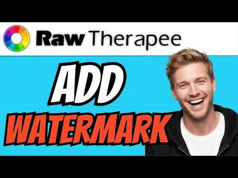 How To ADD WATERMARK In RawTherapee (QUICK & EASY) 2026