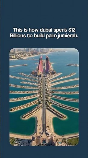 Discover the story behind Palm Jumeirah one of the most iconic man-made islands in Dubai 🌴