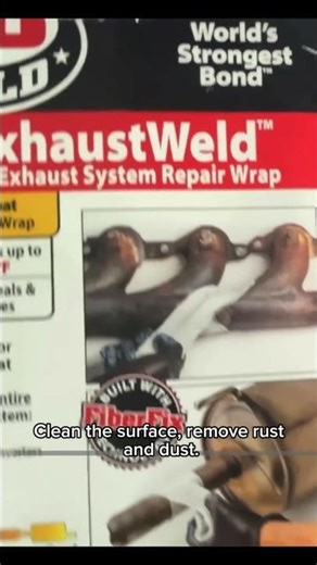 JB weld exhaust repair #diy #jbweld #exhaust #car