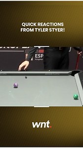 748K views · 7.5K reactions | ⚡️ Lightning reflexes from Tyler Styer to stop his chalk hitting the five ball!  #EuropeanOpenPool  | Matchroom Pool | Facebook