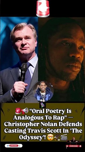 🚨​Christopher Nolan Cast Scott As A Bard In 'The Odyssey' Classic Greek Epic #odyssey #travisscott