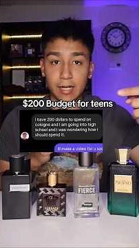 $200 Budget for teens #cologne