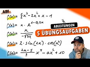 5 Übungsaufgaben zum Ableiten - ABLEITUNGSREGELN | #ABI 042