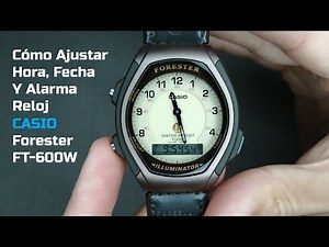 How to Set the Time, Date, Alarm, Etc. on a Casio Forester Watch