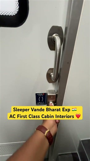 Sleeper Vande Bharat Exp 🇮🇳 AC First Class Cabin Interiors ❤️