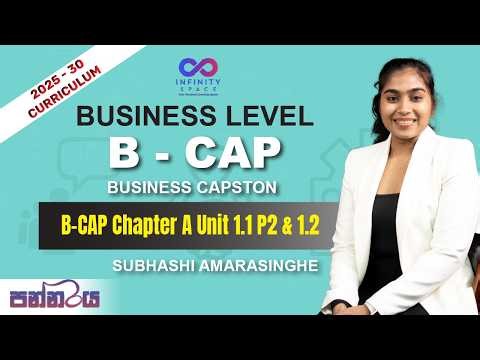B CAP Chapter A Unit1.1 P2 & 1.2 | BL- B - CAP | #casrilanka #charteredaccountant #BCAP