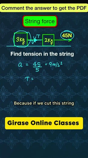 What is String Force? | Tension Force Explained in 10 Seconds ⚡