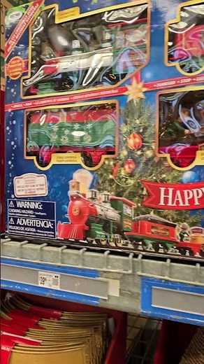I have always loved the trains going around the Christmas tree | Check Out Walmart's Train Sets