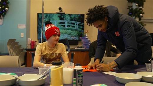 'Cuse cares 🧡 Upstate Golisano Children's Hospital x Syracuse Men's Basketball | Syracuse Orange