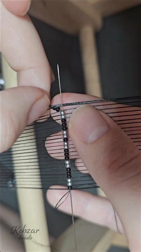 Bead weaving for beginners. How to make the first row on a bead loom?