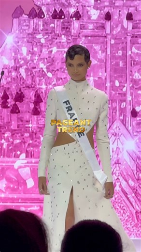 Miss Universe France 2025 Ève Gilles during The Universe Ceremony of Miss Universe 2025 #MissUniverse2025 #PageantTrend | Pageant Trend