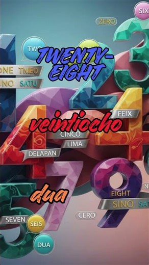 "Can you count in 3 languages? 😲 English, Portuguese & Indonesian!"