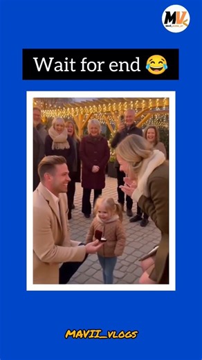 Toddler Interrupts Romantic Proposal! 😂 #USA #humor #america #ViralVideoUSA