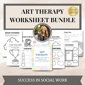 Art Therapy Worksheets for Mental Health School Counselors Therapists and Psychologists, Anxiety, Self-esteem and Confidence, DBT CBT Trauma - Etsy