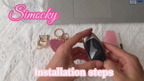 for VW Key Fob Cover with Heart Keychain, Car Key Shell for Women, Compatible with Volkswagen Jetta Golf Polo MK6 Passat Tiguan Beetle Smart Remote Key Protector (3 Buttons-Pink)