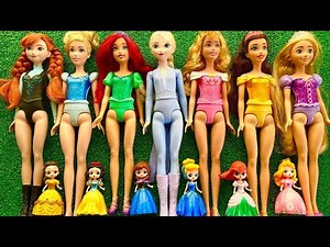 Let’s Play Dress Up with Disney Princesses | Elsa, Ariel, Belle, Cinderella, Snow White & Rapunzel