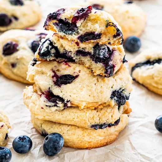 26K views · 113 reactions | These Blueberry Cheesecake Cookies are soft, fluffy, almost cake-like, bursting with fresh blueberries, they’re bound to become your new favorite cookies. I’m talking cheesecake and blueberries all in a cookie. What’s not to love? Recipe—— https://www.jocooks.com/recipes/blueberry-cheesecake-cookies/ | JoCooks | Facebook