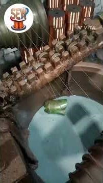 Wire Drawing Machine Pawala Type Fine Copper Wire Size 22 To 46. process copper wire #manufacturing