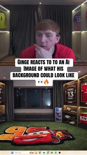 Ginge's Reaction to AI Image of His Background