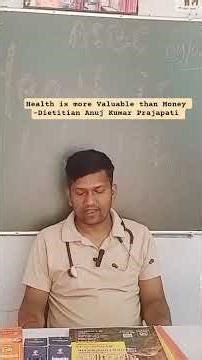 Healthylifestyle with Dietitian Anuj kumar Prajapati (Anuj Sir Biology Classes )