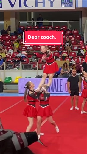 Dear coach, . #thankyouuuuu #cheer #fyp #fakebody #trainedprofessional #cheerleading