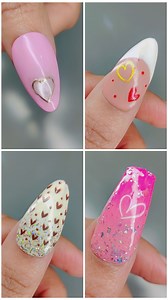 Easy nail art tutorial for valentine's day! 💘💘 #vdaynails #ValentinesDayChallenge #fblifestyle #pinknails #SoftGlamNails #RomanticNails #valentinesnails #nailarttutorial | Crazy Nailzz - The Nail Art Studio