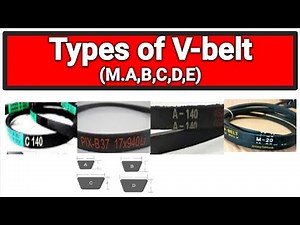 Types of v belt | v-belt drive | v belts and its types