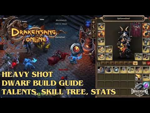 Drakensang Online – Heavy Shot Dwarf Build Guide! Talents, Skill Tree, Stats! DSO