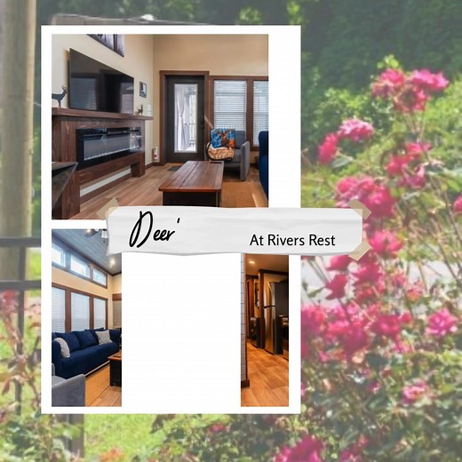 Tiny Luxury living in a spectacular location! Deer's Den River is one of eight adorable tiny houses located just outside of downtown Bryson City, in the new River’s Rest Resort. Brand new, beautifully decorated, modern tiny houses have easy access, offering river lodging. Beautifully landscaped outdoor space, with covered gathering area offering a shared fire pit, parking, river views from each unit, all within walking distance to one another. Each tiny home features a covered porch with outdoor