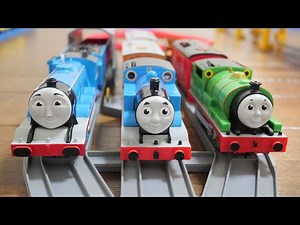Thomas the Tank Engine Plarail☆Transparent Tunnel & Chuggington Train