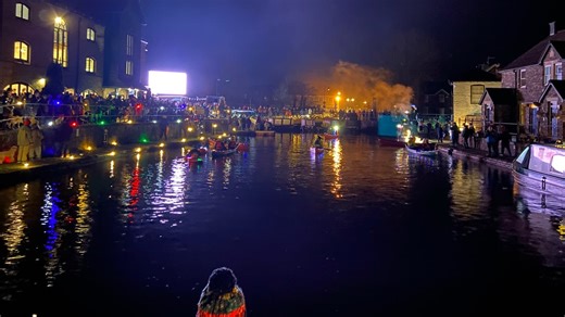 Brecon celebrates 225 years of canal with lantern parade