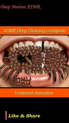 ASMR Deep Cleaning Centipede Treatment Animation🪲🪰🕷 #facebookviralvideo2024fypシviralシ #trendingréels #ᴛʀᴇɴᴅɪɴɢʀᴇᴇʟs #2DAnimation #viralpost2025シ | Deep Motion ASMR