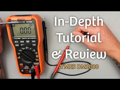 How to Use the A'MES INSTRUMENTS DM1000 True RMS Multimeter (Electricians & HVAC Guide)